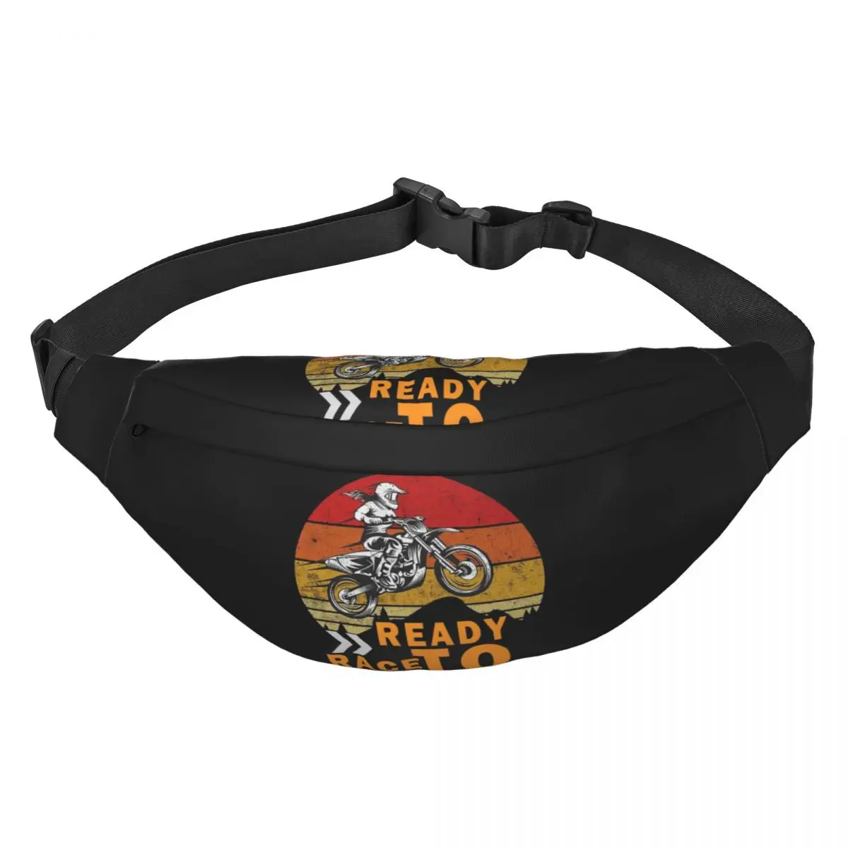 

Ready To Race Fanny Bag Custom Enduro Cross Motocross Asphalt Bike Sling Crossbody Waist Pack Cycling Camping Phone Money Pouch