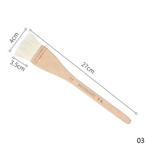 Кисти из козьей шерсти с деревянной ручкой для рисования на стене, 10 размеров