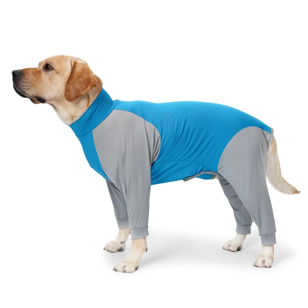 Dog Recovery Suit Pet Home Wear Pajamas High-elastic Breathable  Dog Jumpsuit Pet Operative Protection Long Sleeves Bodysuit images - 6