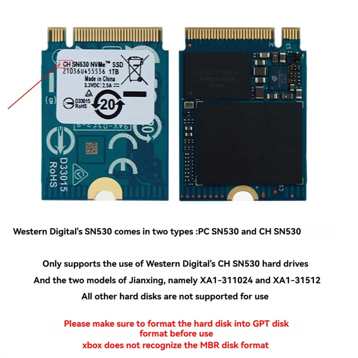 Фото РАСПРОДАЖА! Карта расширения M.2 для /S Express к SSD CH SN530, поддерживает внешний корпус для жесткого диска PCIe 4.0 №5