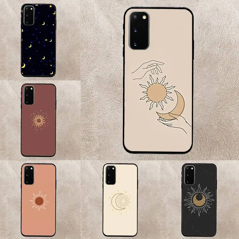 

Simple Sun Moon Phone Case For Huawei Honor 10Lite 10i 20 8x 10 Funda 9lite 9xpro Back Coque