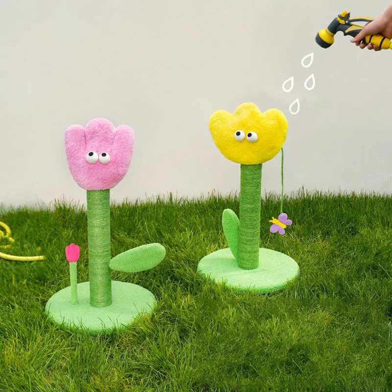 

Cat Scratch Pillar Tulip Cat Scratch Plate Durable Non Falling Durable Scratch Pillar Cat Toy Cat Accessories Pet Supplies