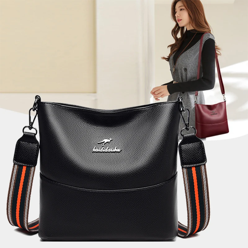 

Soft Cowhide Crossbody Bags for Women 2022 Luxury Designer Handbags Female Casual Hand Women Shoulder Bag Bolsos De Mujer