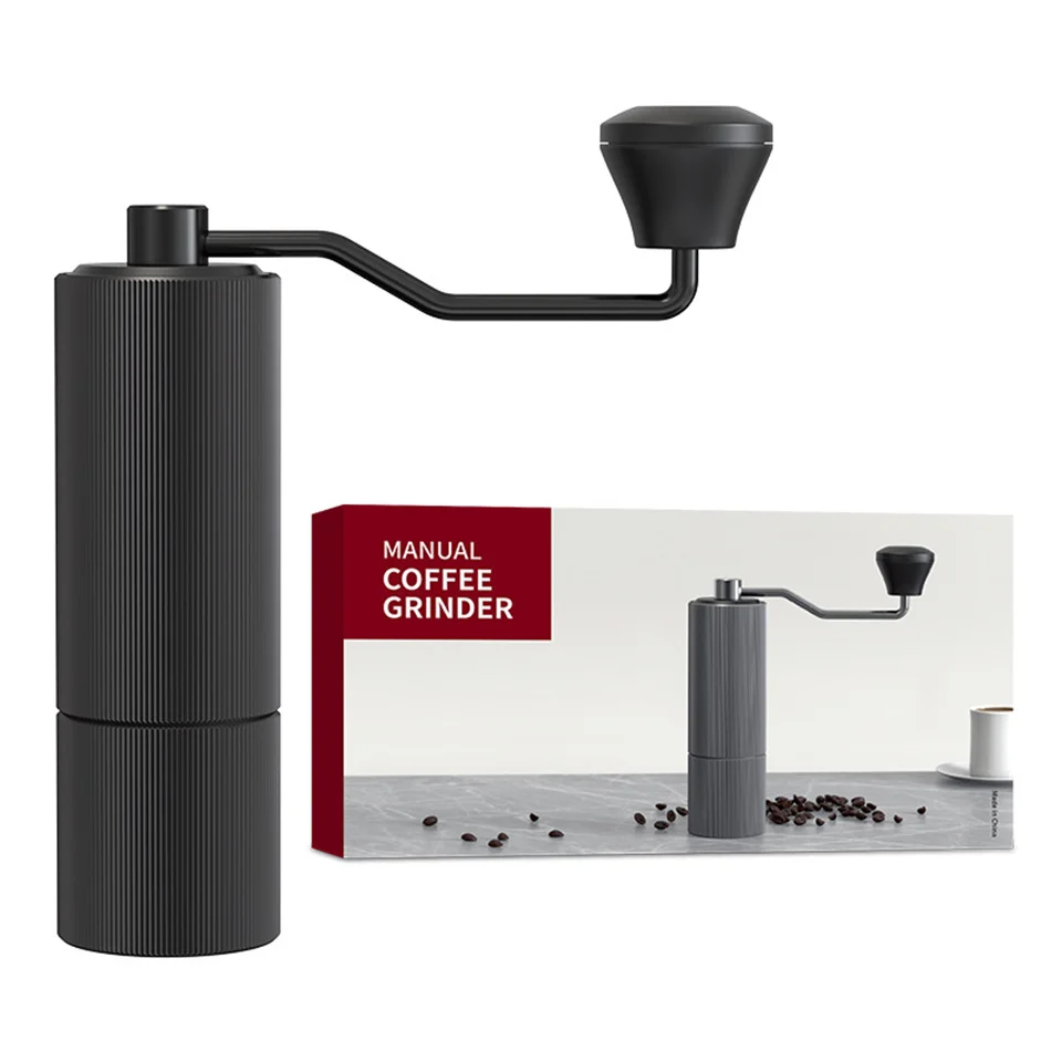 

Manual Coffee Grinder Aluminum Hand Crank Coffee Mills With Stainless steel Grinding core Adjustable Thickness Coffee Millers