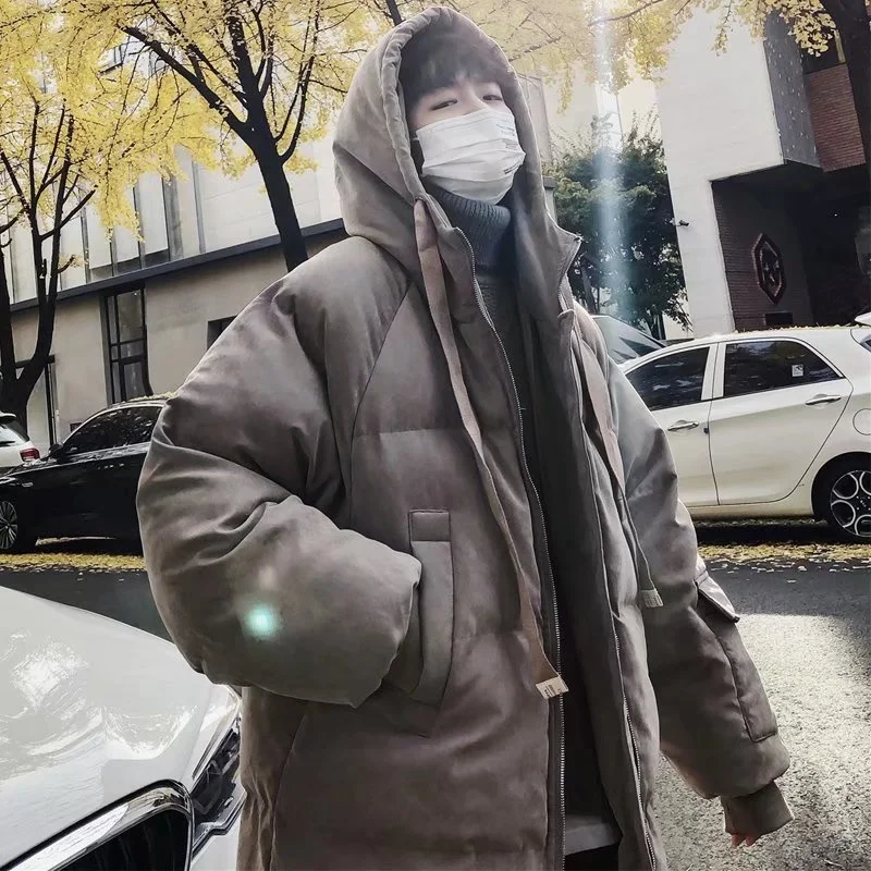 Parka Men Coats 2021 Winter Jacket Men Thicken Hooded Waterproof Outwear Warm Coat Casual Mens Jackets Overcoat Fur Thicking