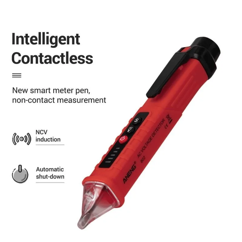 Цифровой Бесконтактный детектор напряжения переменного тока VD802 тестер