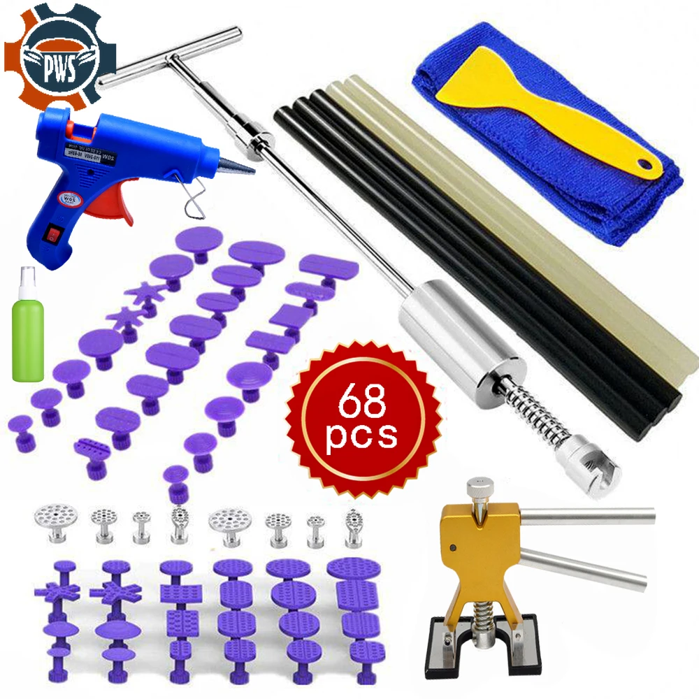 

Инструмент для ремонта вмятин без покраски, съемник для удаления вмятин с Т-образным стержнем 38 см