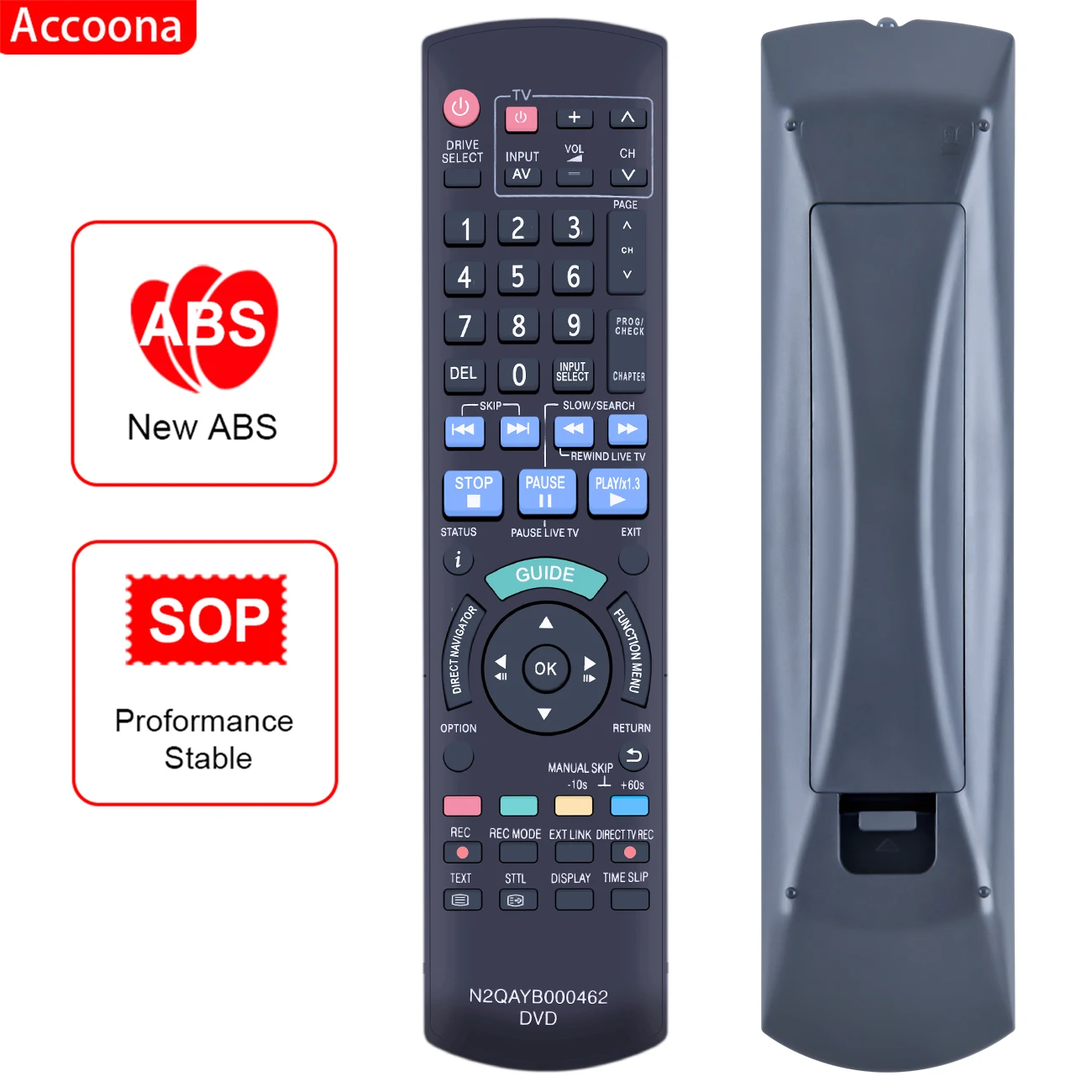 

N2QAYB000462 Remote Control fit for Panasonic DVD DMR-EX86EB-K DMR-EX77EB-S