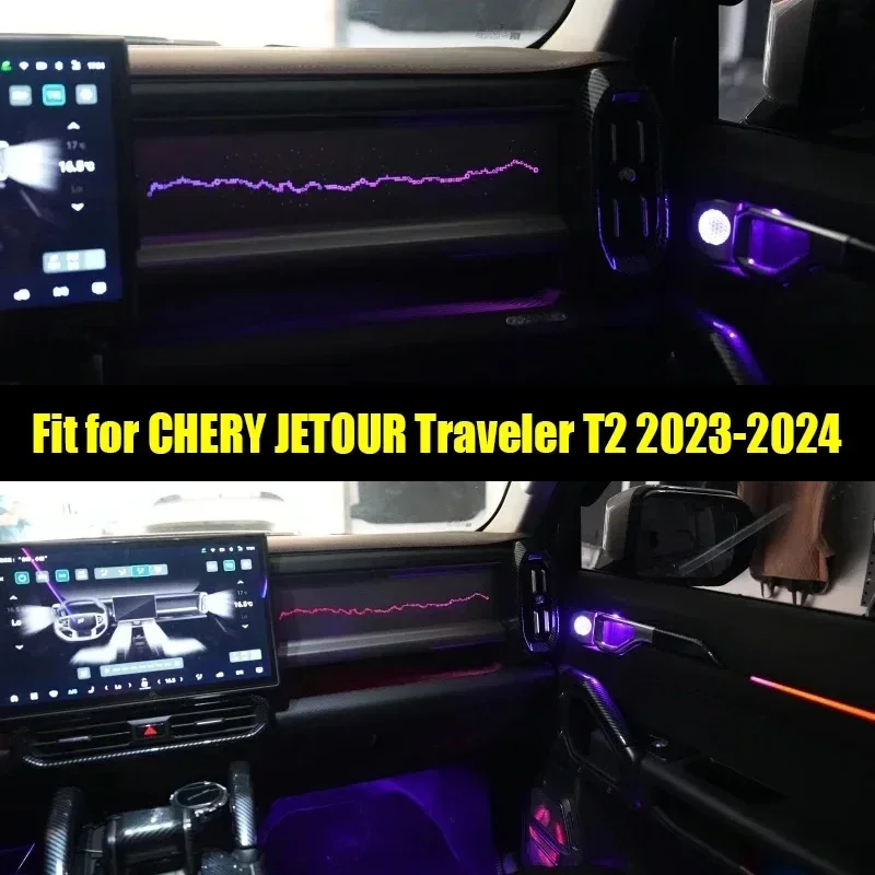 Новый! Панельная атмосферная лампа Co Pilot Starry Sky подходит для CHERY Jetour Traveler T2 2023 2024 с