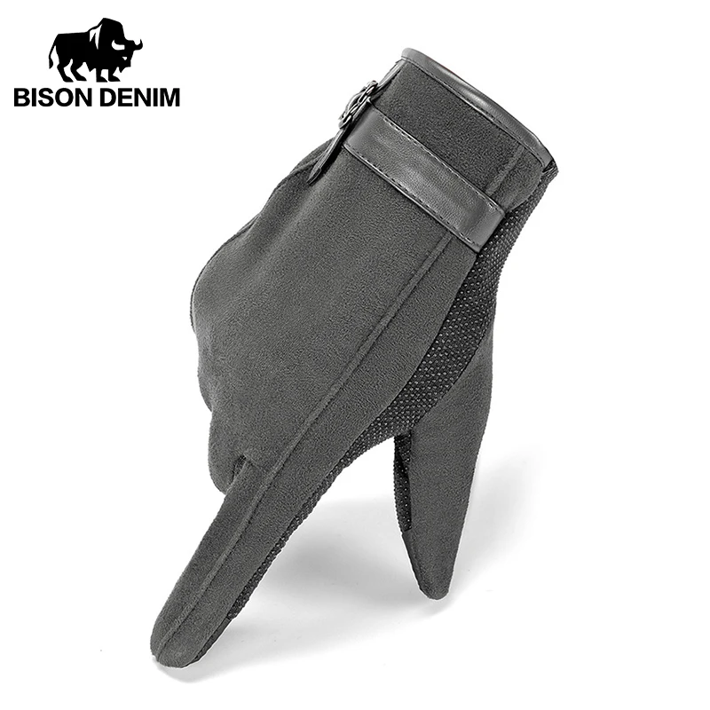 

BISONDENIM мужские зимние перчатки для велоспорта, для спорта на открытом воздухе, для бега, для мотоцикла, для катания на лыжах, с сенсорным экра...