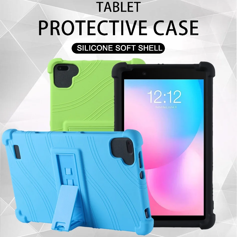 

Soft Silicon Cover with Kickstand For Digma Optima 8259C 4G Case 8" Tablet PC Shockproof Protector Shell Kids