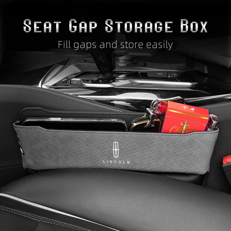 

Leather Car Seat Storage Bag Multifunctional Gap Organizer Box For Lincoln MKZ Continental MKC MKX MKS Aviator MKT Flyer Diecast