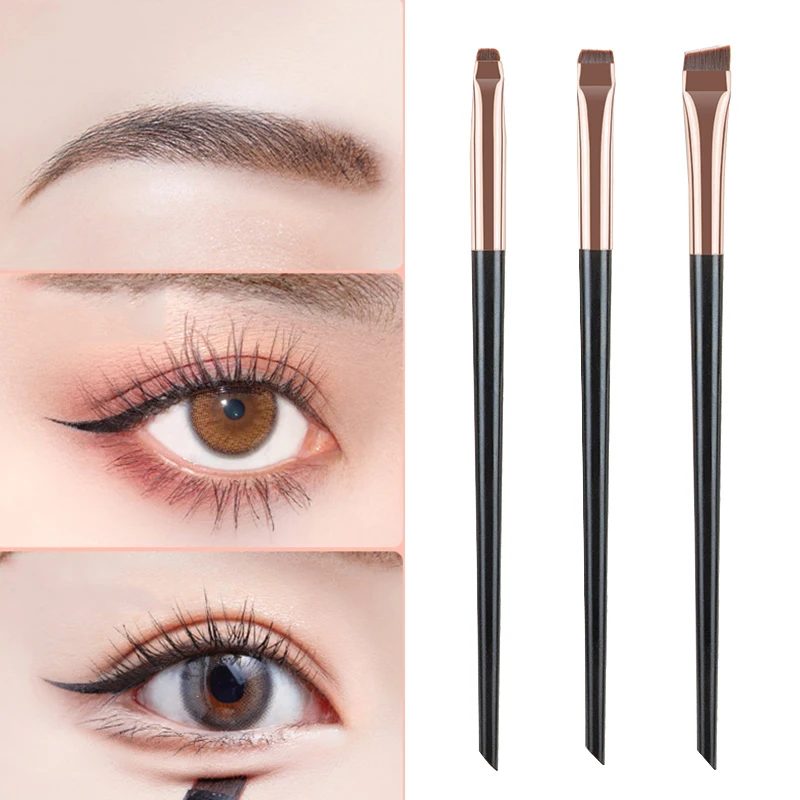 

3 PCS Super Thin Makeup Brushes Eyebrow Brush Fine Hair Makeup Brushes Set Beauty Eyeliner Brush for Women Eye Cosmetics Tool