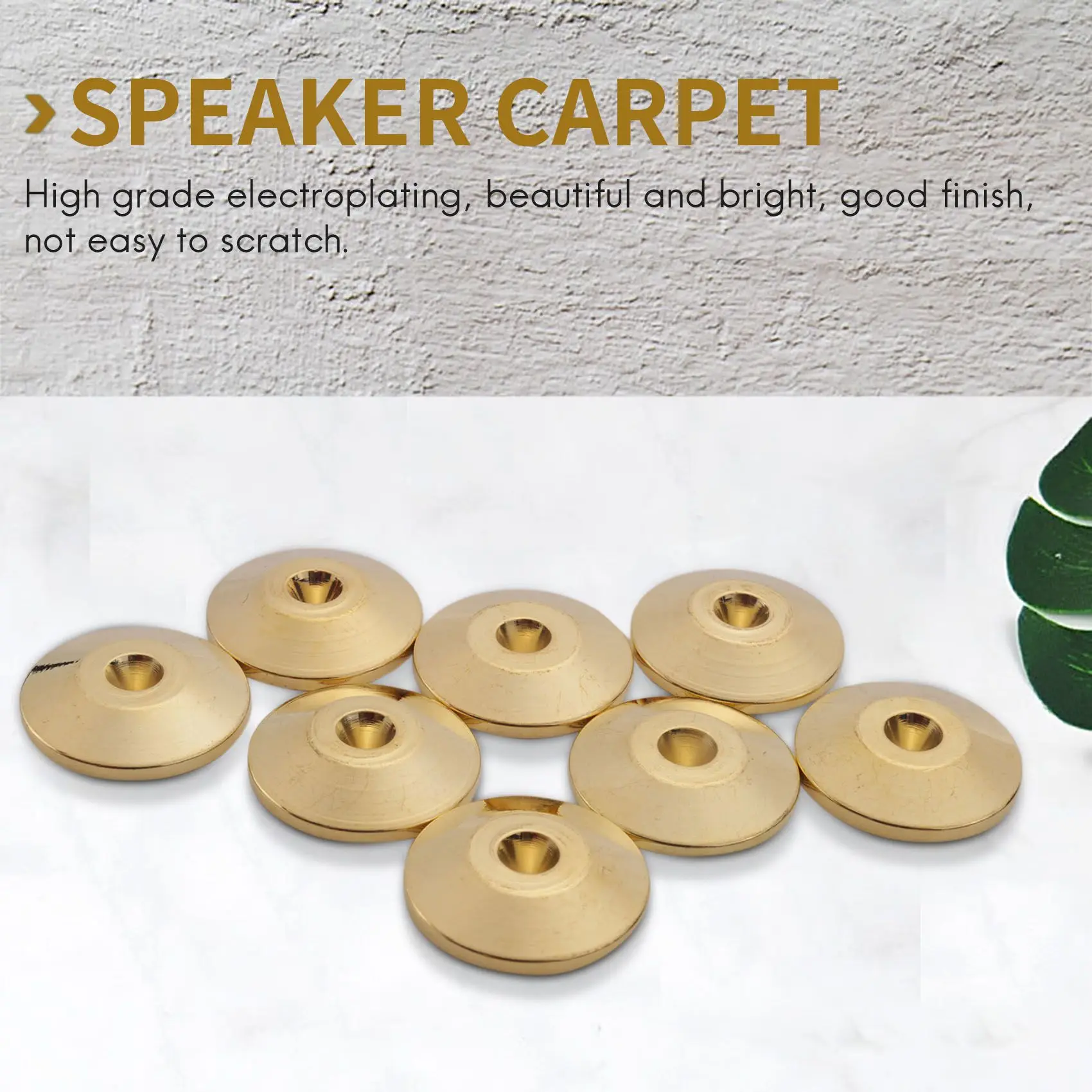 8 шт. универсальные медные подушечки для динамиков с шипами амортизирующие