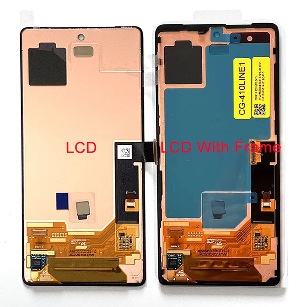 Original AMOLED 6.3" LCD For Google Pixel 7 Pixel7 Display Screen Touch Panel Digitizer 6.7" For Google Pixel 7 Pro LCD Frame