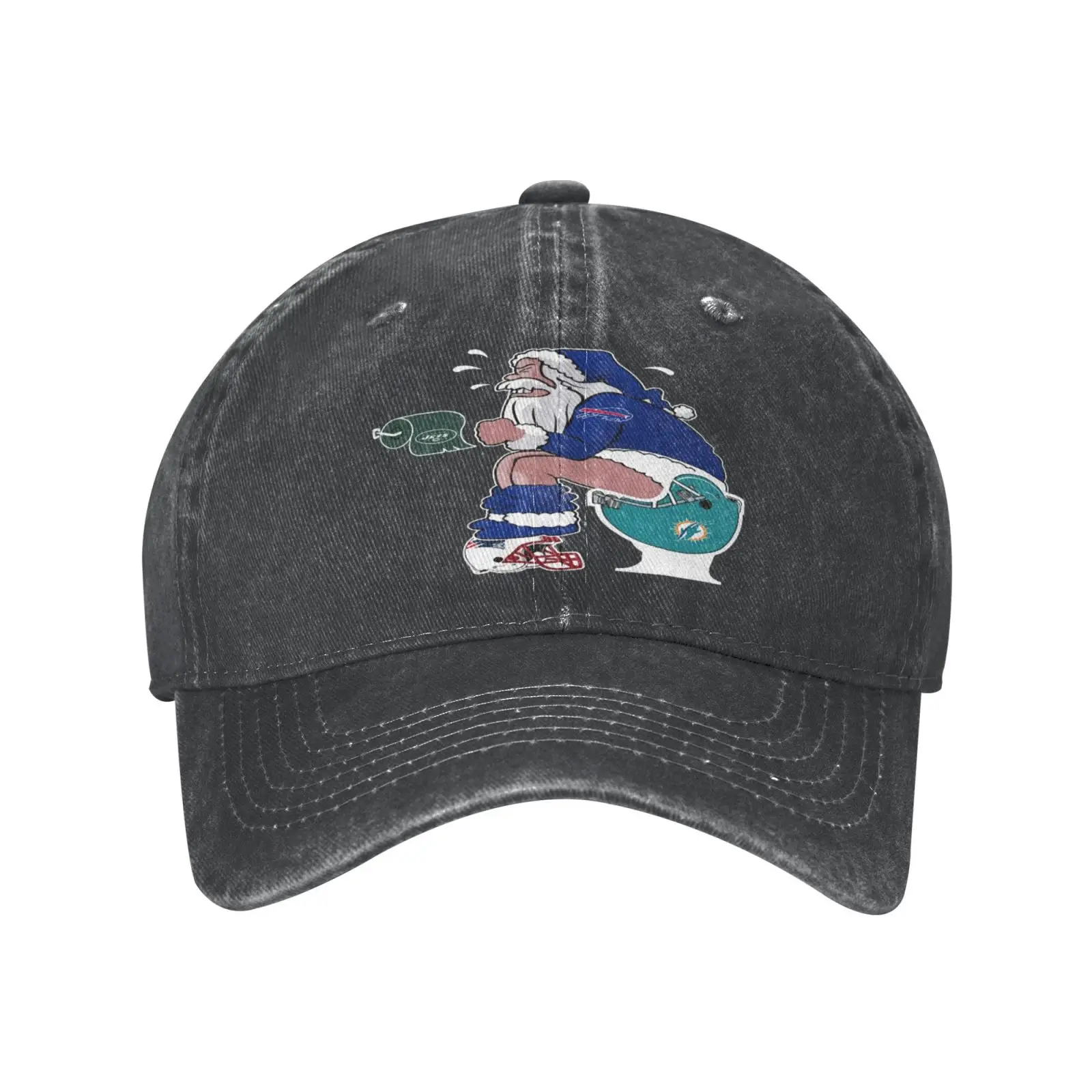 

Buffalo Bills Santa Claus In Toilet Cap Man Cap Balaclava Man Women's Hats Men's Berets Men's Caps Women Hat Cap Male Golf Cap