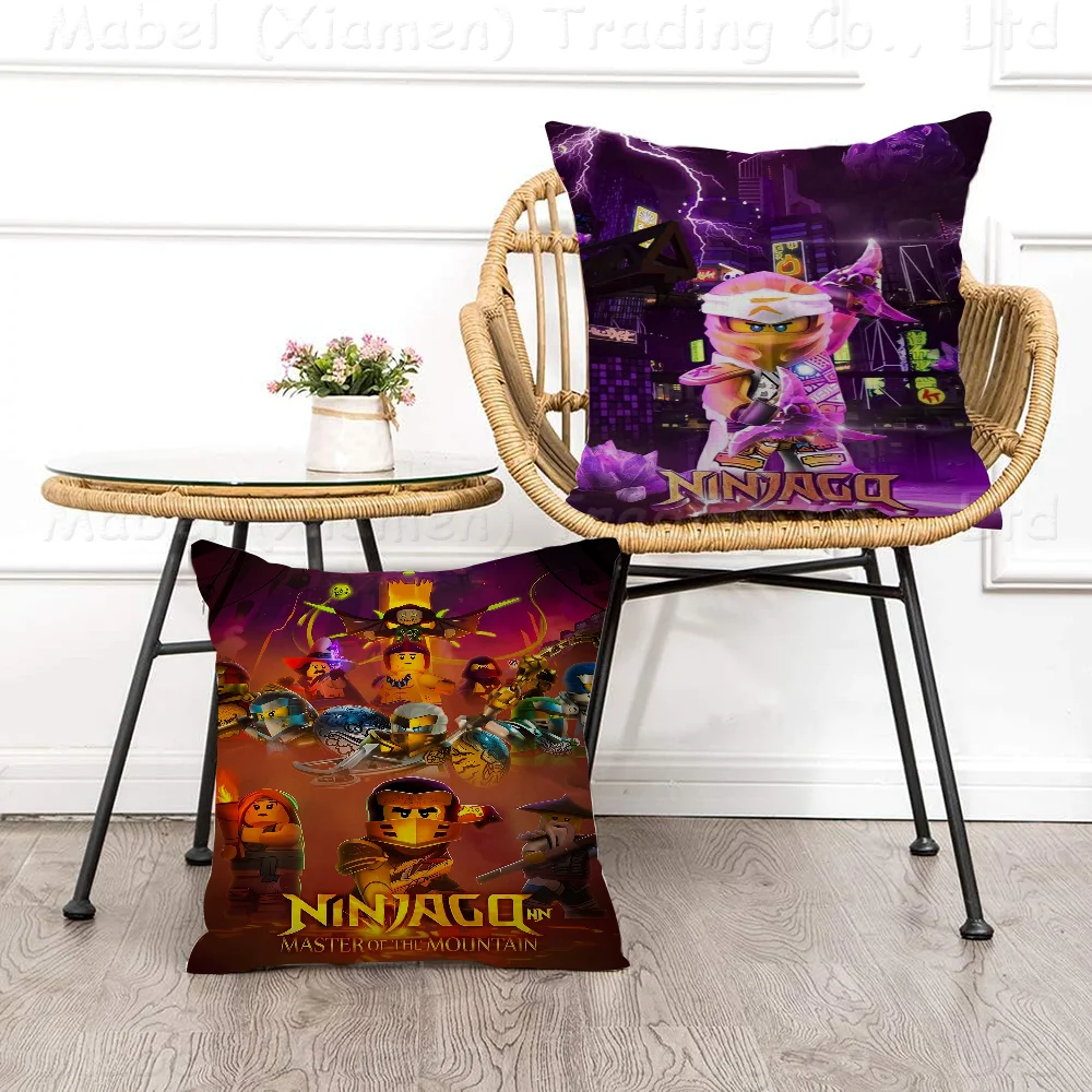Cool Cartoon-N-Ninjago Pillow Gift Home Office Decoration Bedroom Sofa Car Cushion Cover Case 45x45