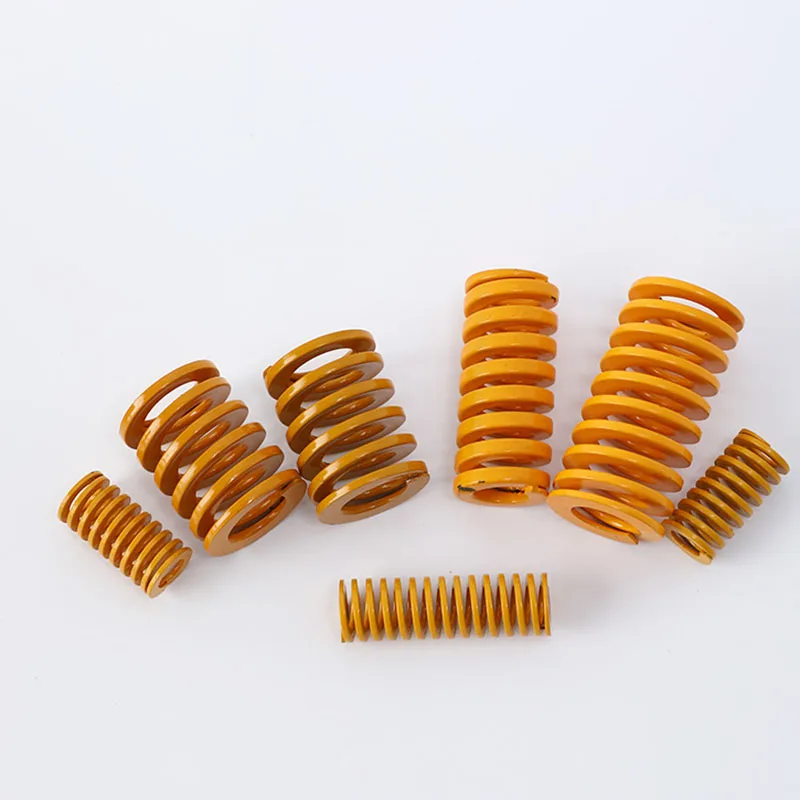 

1PCS Yellow Long Light Load Stamping Compression Mould Die Spring Outer Diameter 12mm Inner Diameter 6mm Length 30-100mm