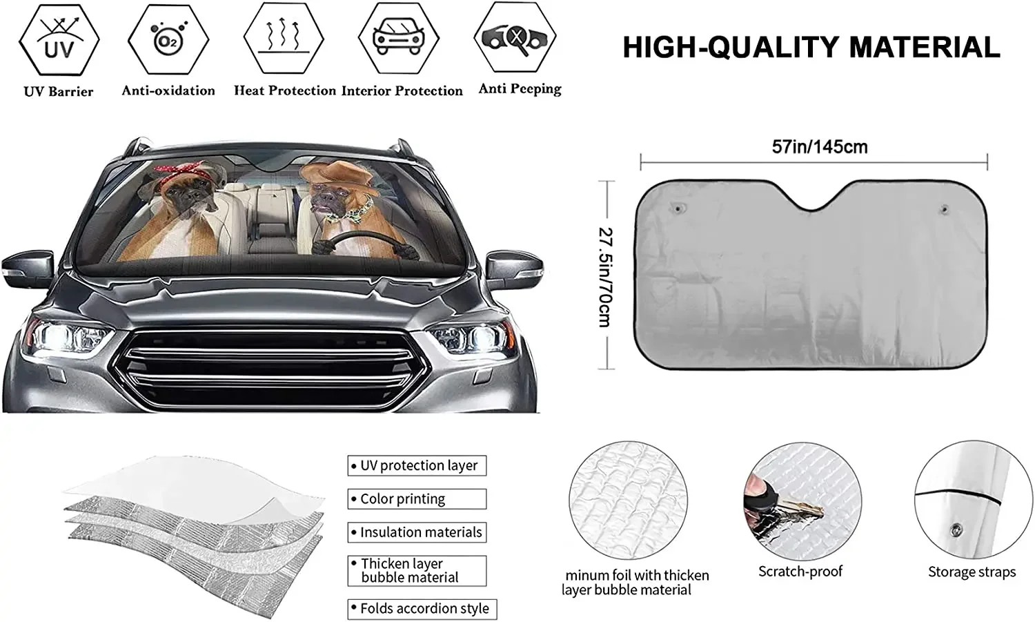 Солнцезащитный козырек для автомобиля с изображением голубого неба команды