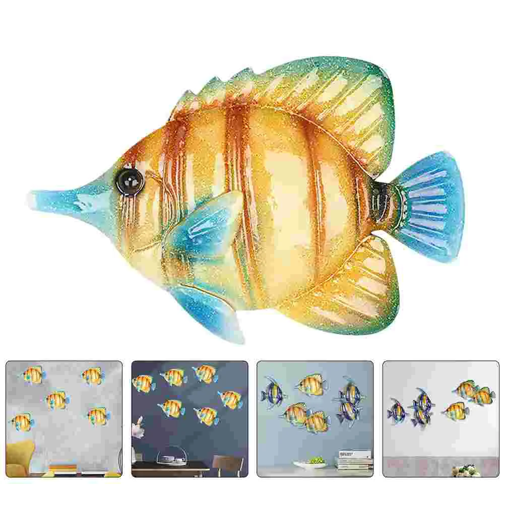 

Metal Wall Decor Wall Sculptures Inspirational Wall Decor Tropical Wall 3D Wall Hanging for Balcony Patio Porch Garden Outdoor