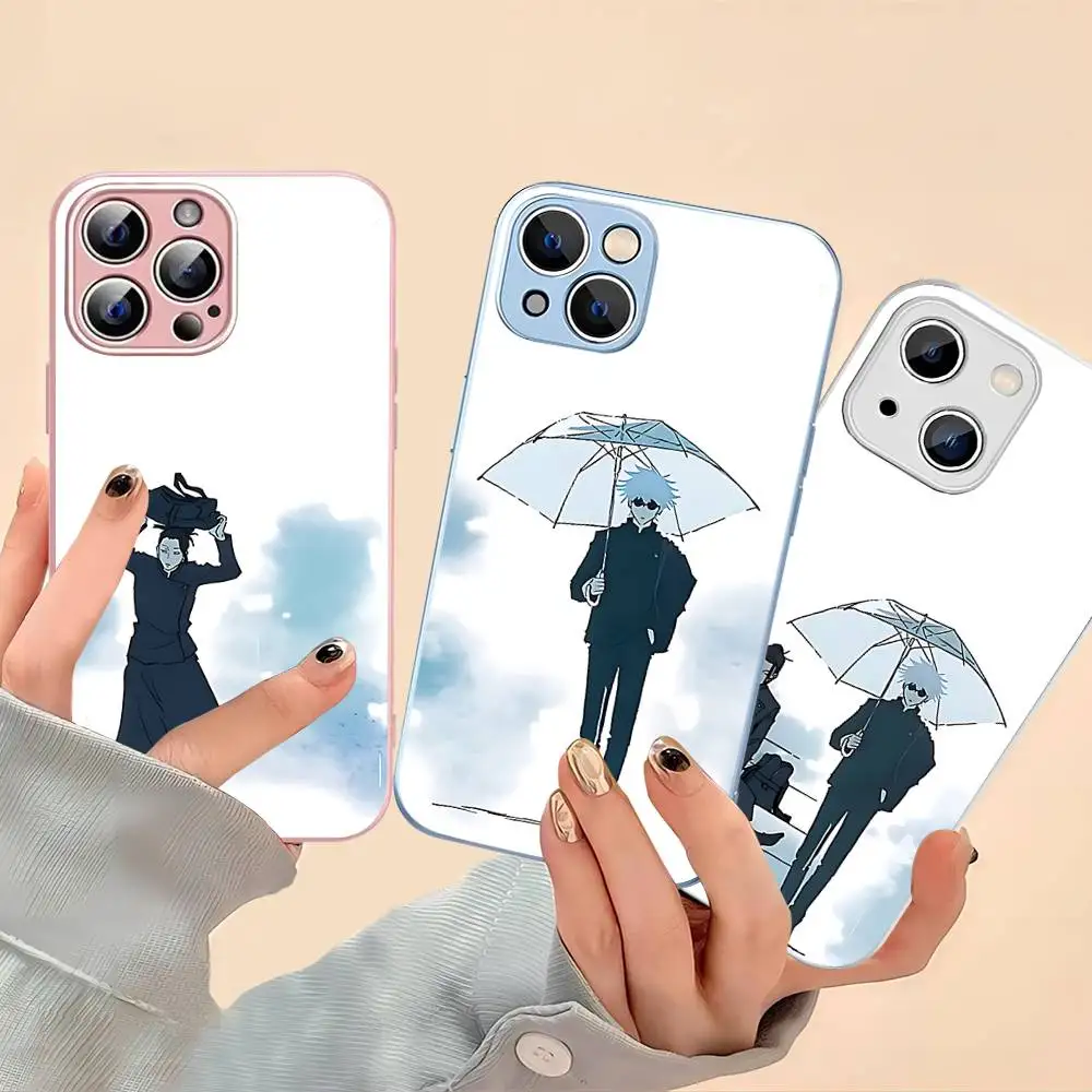 Фото Японское закаленное стекло J-jujutsu K-kaisen для Iphone 14 13 12 11 Pro Mini XS MAX 14Plus X XS XR Fundas №1