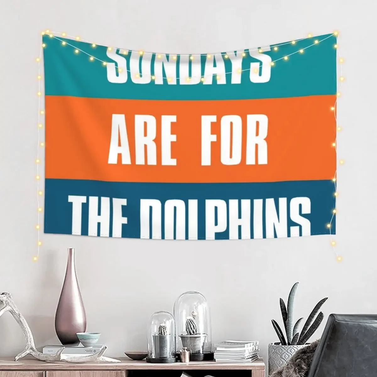 Sundays are for The Dolphins гобелен для футбольных болельщиков Майами спальни
