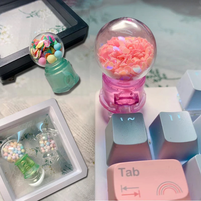 

Hand-Customized Mechanical Keyboard Keycap Cute Gashapon Machine Three-Dimensional Game Kawaii Personality Single ESC Keycap