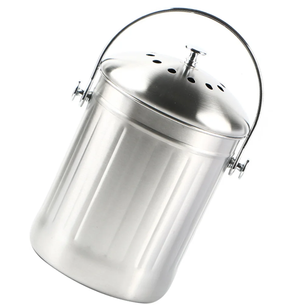 

Metal Planter Stainless Steel Compost Bucket Large Outdoor Flower Pots Composting