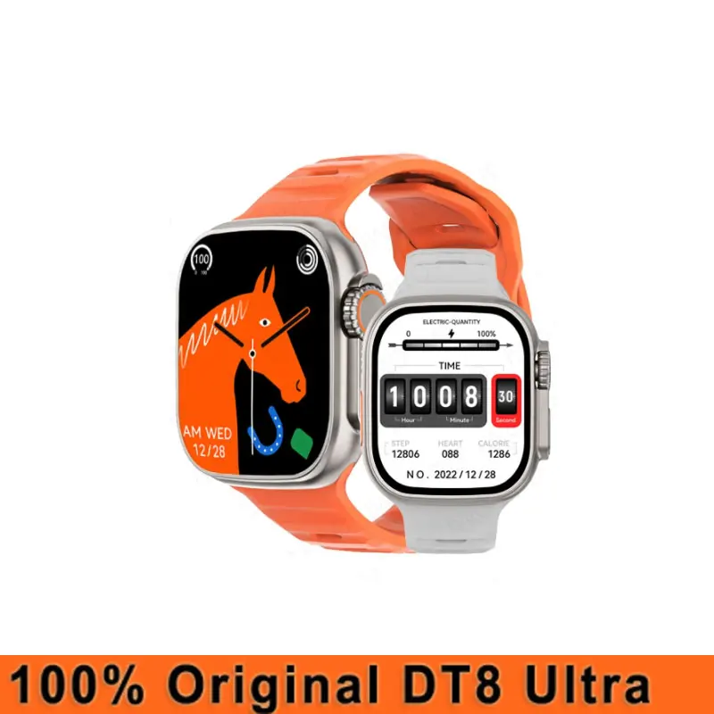 

Original DT8 Ultra Smart Watch 49MM Series 8 Body Temperature Monitor NFC GPS Tracker Siri Game Bluetooth Call iwo Smartwatch