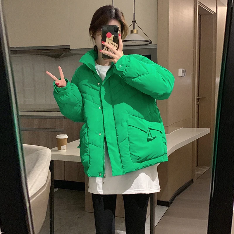 Women's Short Down Cotton Jacket women's Jacket 2023 Winter Coat Hooded Jacket Winter Warm