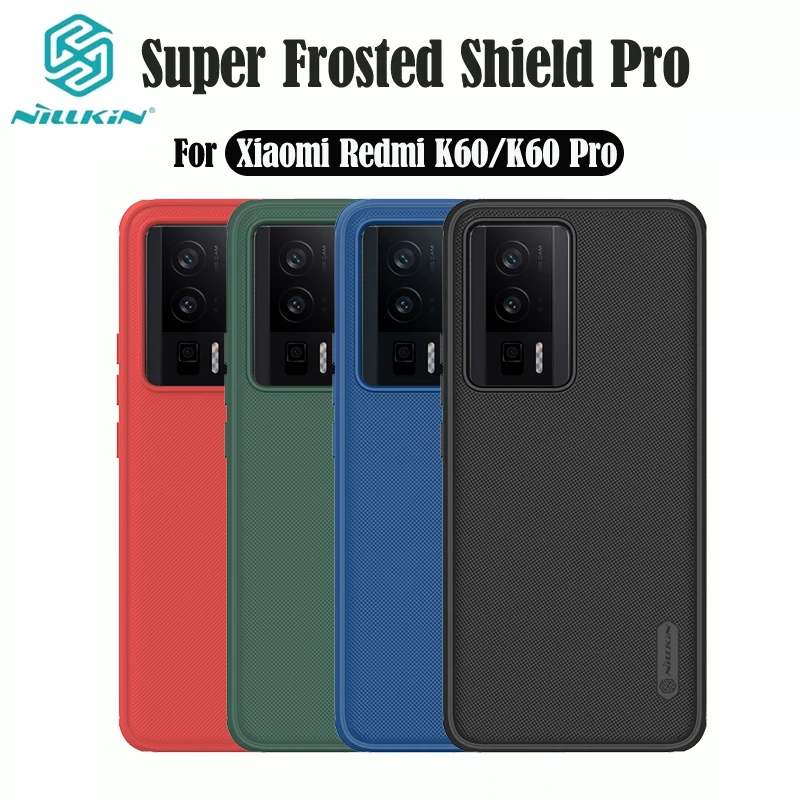 

Чехол Nillkin для Xiaomi Redmi K60 Pro, супер матовый защитный чехол Pro, рамка из ТПУ, корпус из поликарбоната, роскошная деловая задняя крышка для Redmi K60