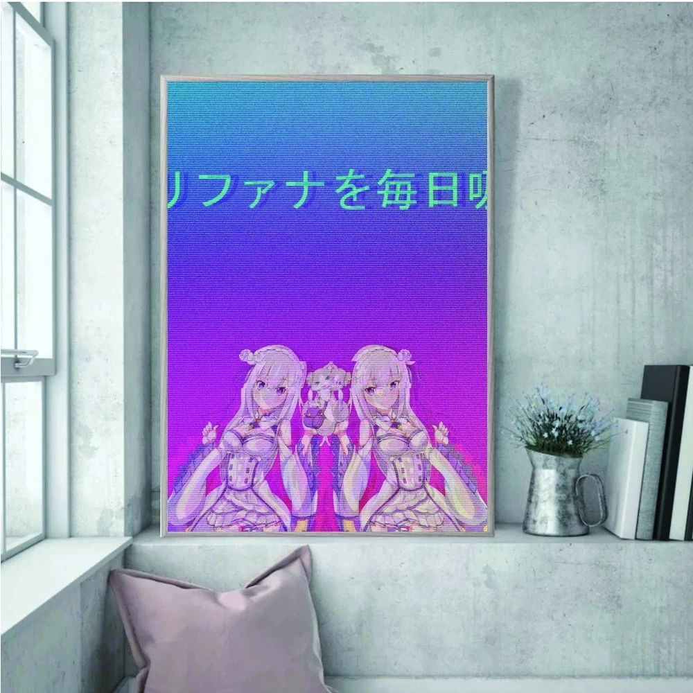 

Wall Art HD Printing Modern Japanese Anime Canvas Painting Cartoon Characters Poster Picture Home Decor for Living Room No Frame