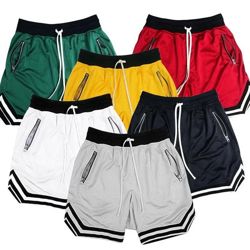 

Men's Summer Running Gym Shorts Men Bodybuilding Sports Quick Dry Workout Men Shorts Male Soccer Exercise Training Sport Shorts