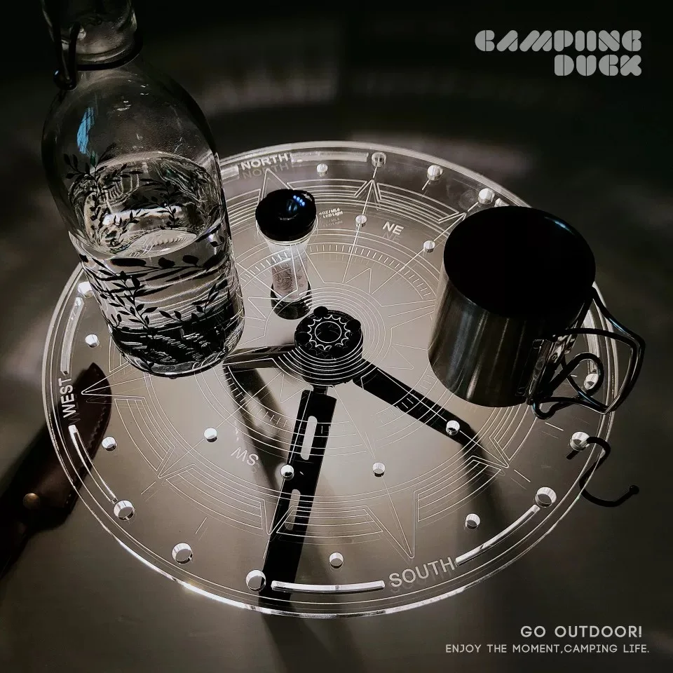 Маленький Круглый акриловый светящийся стол подходит для Goalzero черной собаки