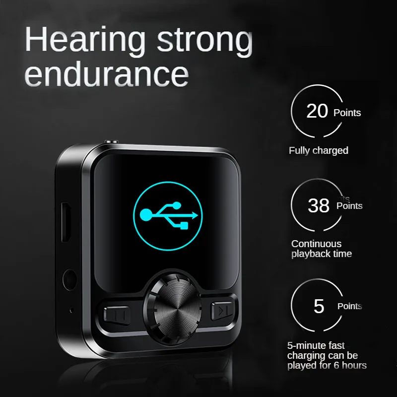 Bluetooth MP3 MP4 плеер Интеллектуальный высокой четкости шум 8 ГБ 16 32 зажим мини с