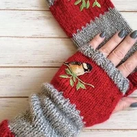 fashion fingerless gloves fingerless women fingerless embroidery gloves embroidery gloves mittens