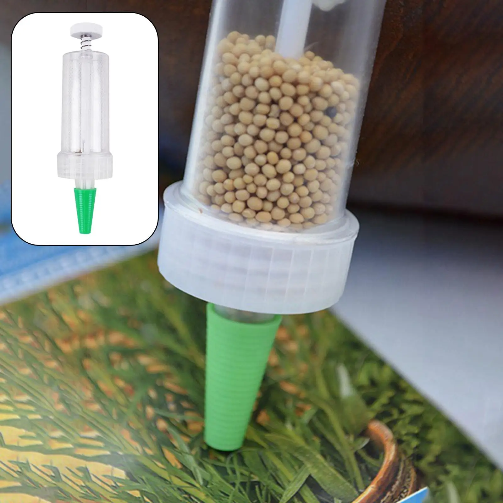 

Plastic Spreader Seeder Tool Manual Planter Hand Garden Dispenser