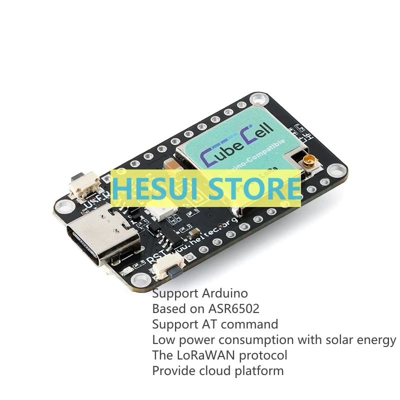 Плата разработки ASR6502 Cortex-M0 + SX1262 LoRaWAN, узловой модуль управления облаком при прозрачной передаче