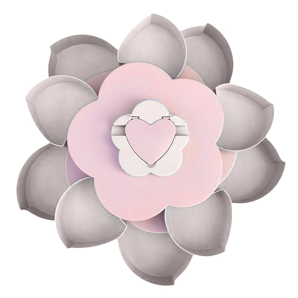 

Двухслойная вращающаяся коробка для лепестков конфет пластиковый лоток для закусок и орехов чехол Вращающийся ящик для хранения сухих фру...