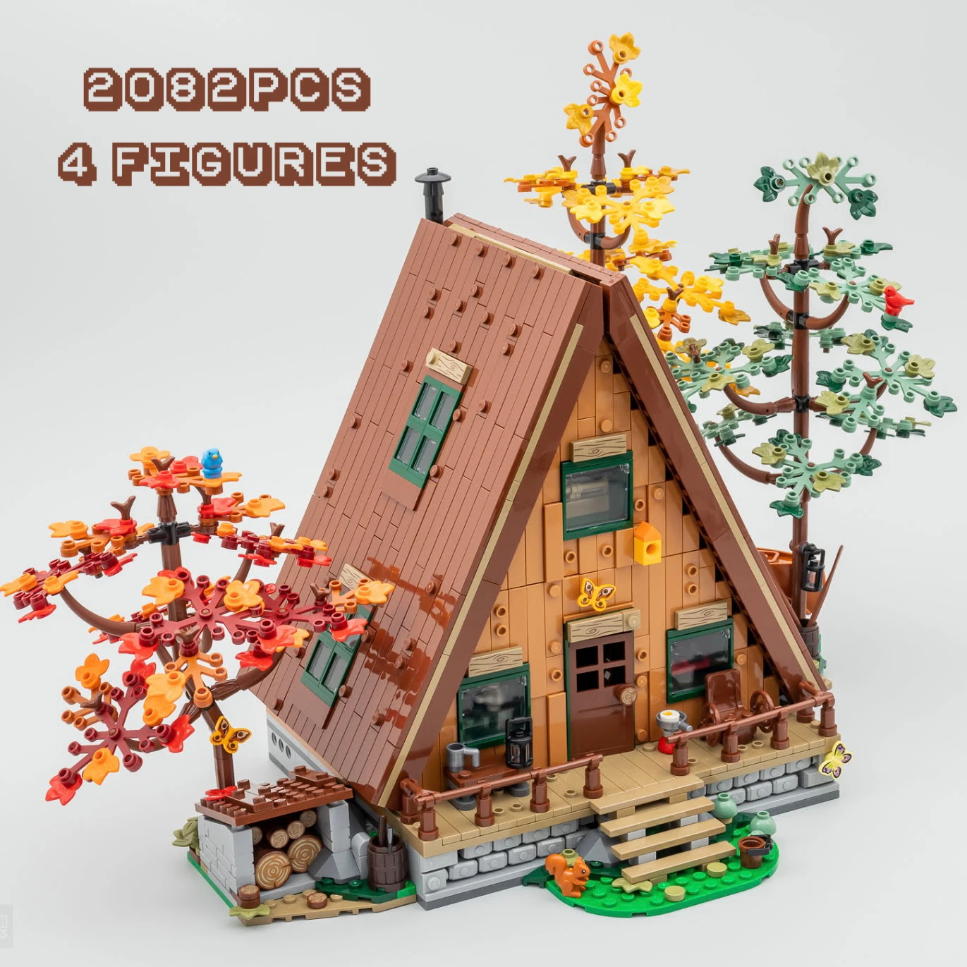 

IN stock New Ideas 21338 Frame Cabin Forest House Building Blocks City Street View Construction Model For Adults Toy Kid Gift