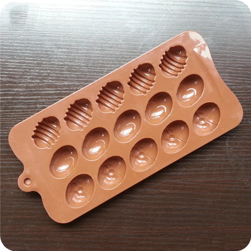 

15 Holes Easter Eggs Chocolate Molds Silicone Form Cake Molds Bakeware Baking Dish High Temperature Kitchen Cake Accessories