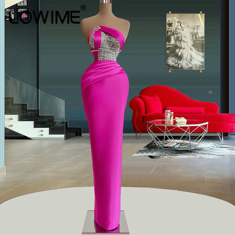 

Простые элегантные длинные вечерние платья розово-Красного цвета 2022 блестящее атласное вечернее платье для женщин Свадебные вечерние плат...