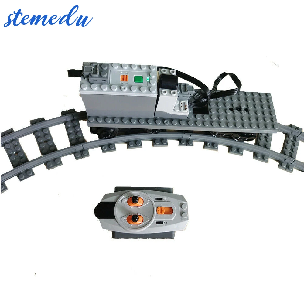 

31pcs City Train Accessories Building Blocks Bundle Lot Technic Part Power Functions Tool Train Motor Battery Case RC Set