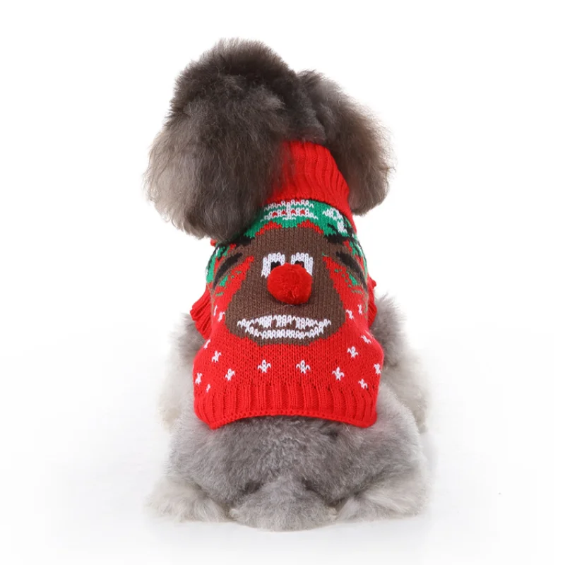 

Pet Clothes Dog Sweater Christmas Elk Pet Hoodie Skull Coat Pet Clothing Autumn Puppy Dog Clothes