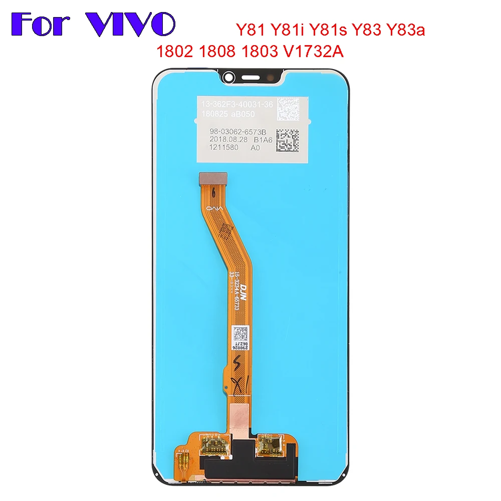 ЖК-экран для VIVO Y81 Y81i Y81s Y83 Y83a 1802 1808 1803 V1732A 6 22 ''ЖК-дисплей с дигитайзером