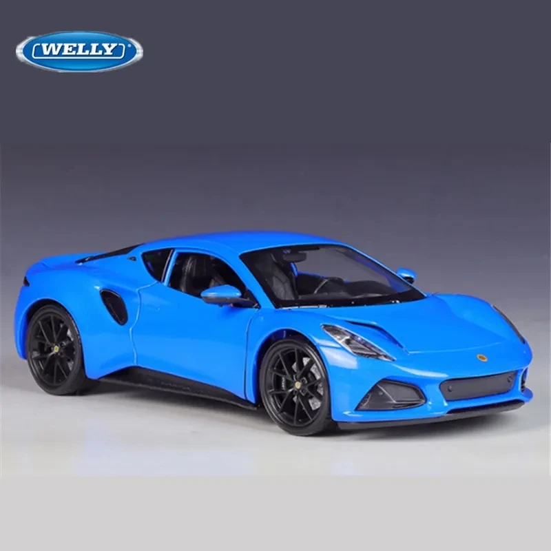 

Welly 1:24 Lotus Emira Sports Alloy Car Model Diecasts Metal Toy Racing Car Vehicles Model Simulation Collection Childrens Gifts