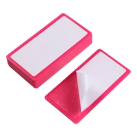 20pcs 6129 514 56866cm pinkwhiterose redpurple plastic backcover nail stamp plate holderbacker self adhesive floder
