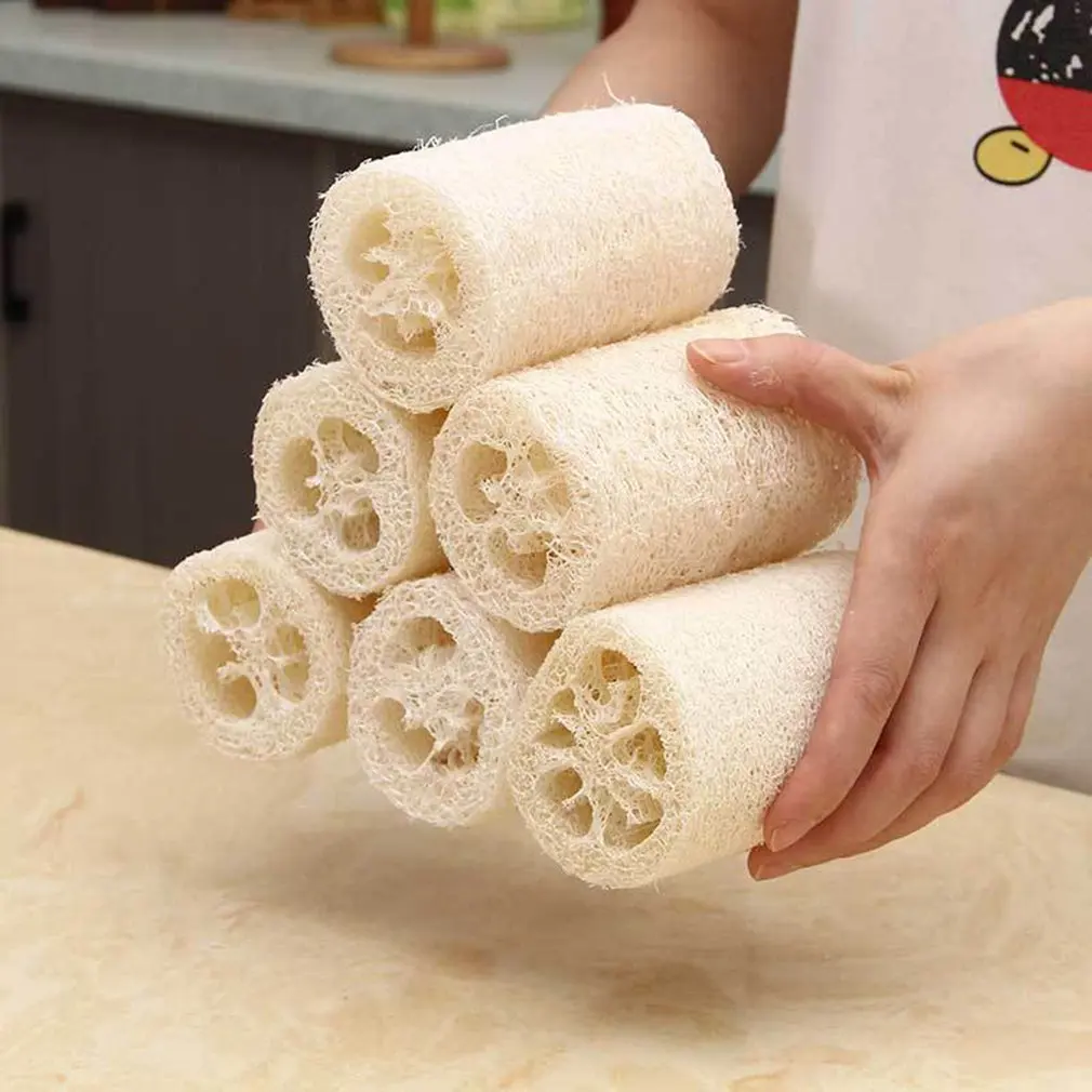 

6 шт., губка для очистки тела Loofahs Spa