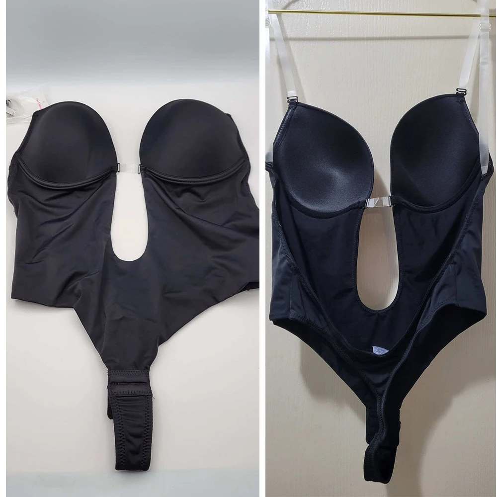 XXL Invisible Plunge Backless Body Shaper Bra Plus Size For Wedding Dress Peachy Backless Body Bra Bodysuit Shapewear Women