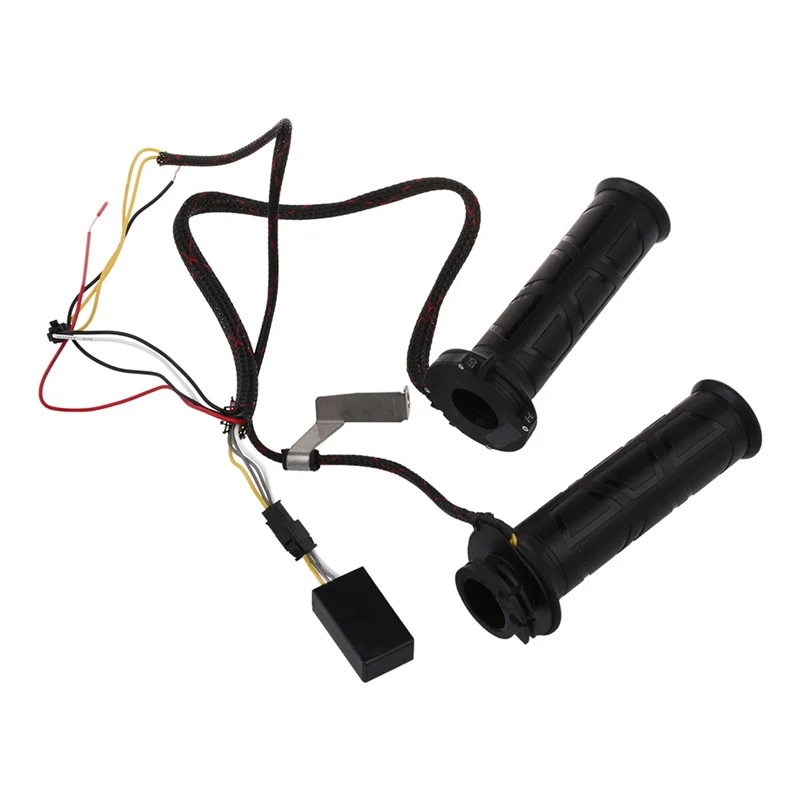 Авто черный 7/8 &quotзаездов мотоцикл руль Электрический горячая подогревом Ручки